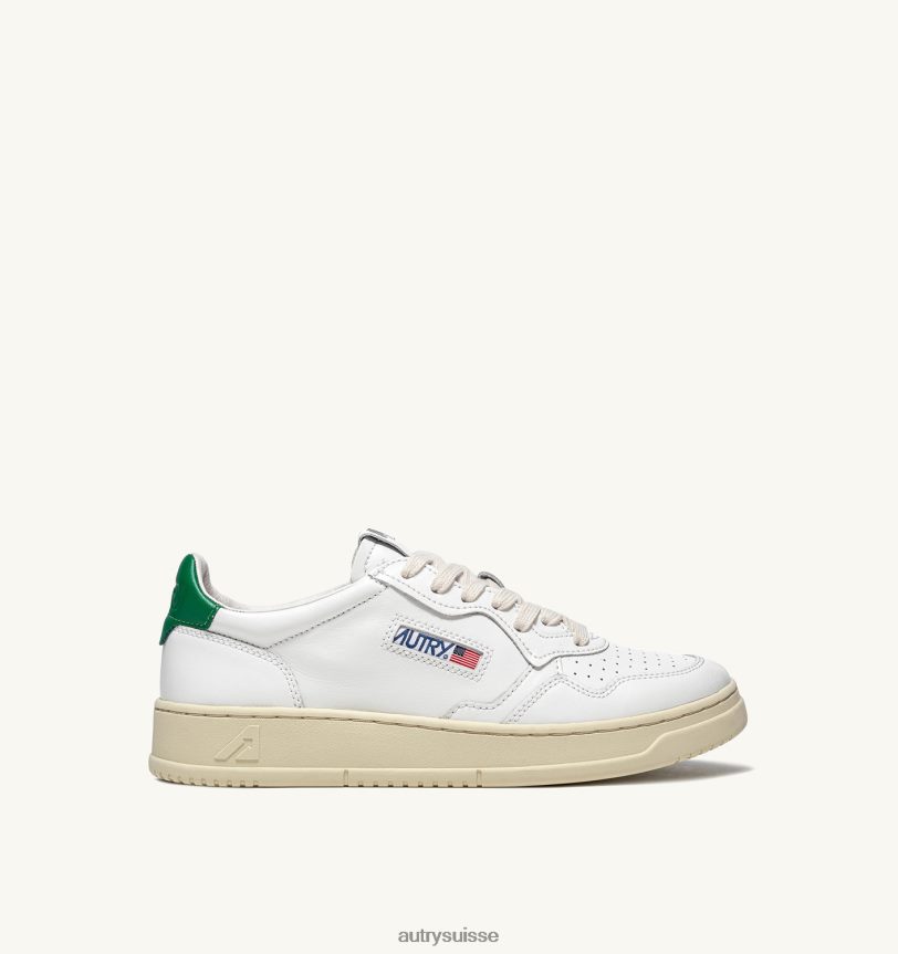 baskets basses medalist en cuir blanc vert 28NX00211 suisse femmes Autry baskets basses medalist en cuir blanc vert 28NX00211 suisse femmes Autry