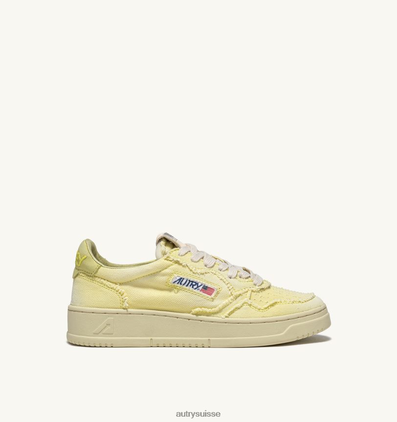 baskets basses medalist en denim jaune iris 28NX00213 suisse femmes Autry baskets basses medalist en denim jaune iris 28NX00213 suisse femmes Autry