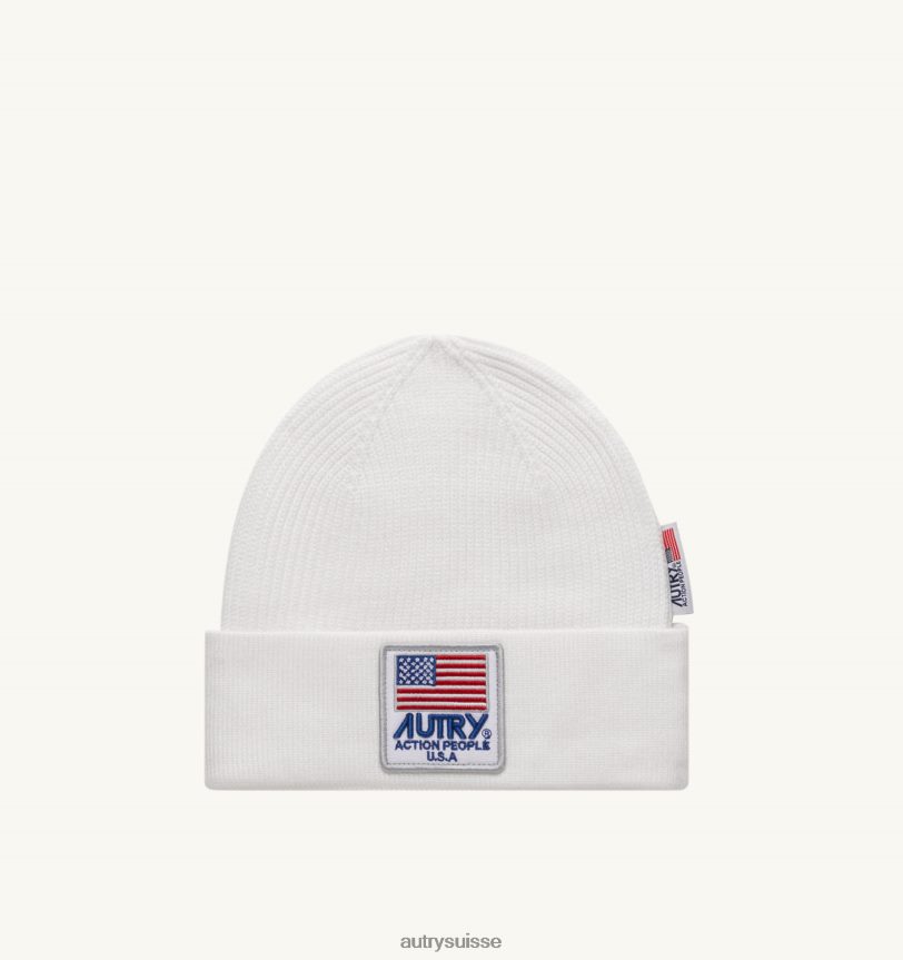 bonnet patch logo blanc 28NX00138 suisse femmes Autry bonnet patch logo blanc 28NX00138 suisse femmes Autry