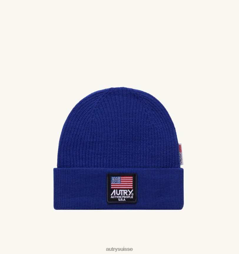 bonnet patch logo bleu 28NX00137 suisse Hommes Autry bonnet patch logo bleu 28NX00137 suisse Hommes Autry
